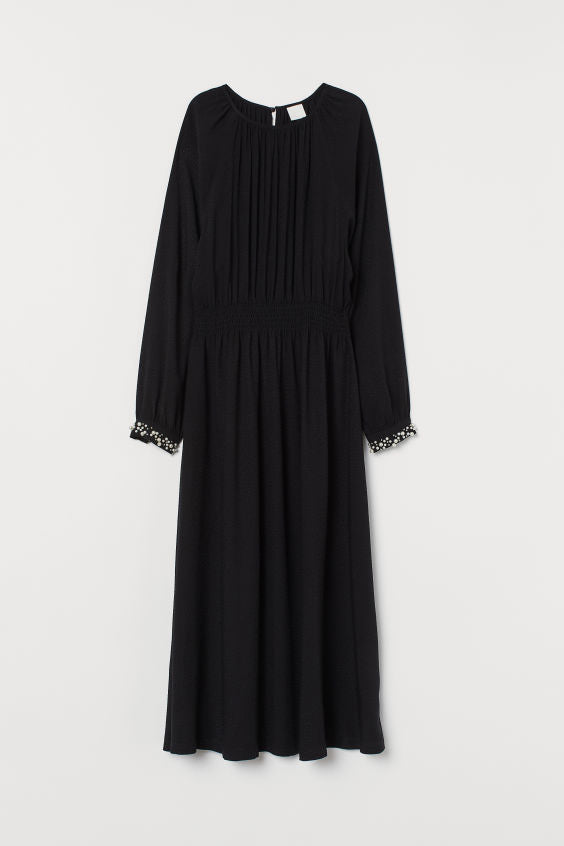 Pearl Sleeve Detail Dress