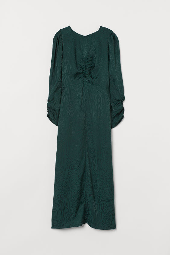 Long Ruched Centre Dress